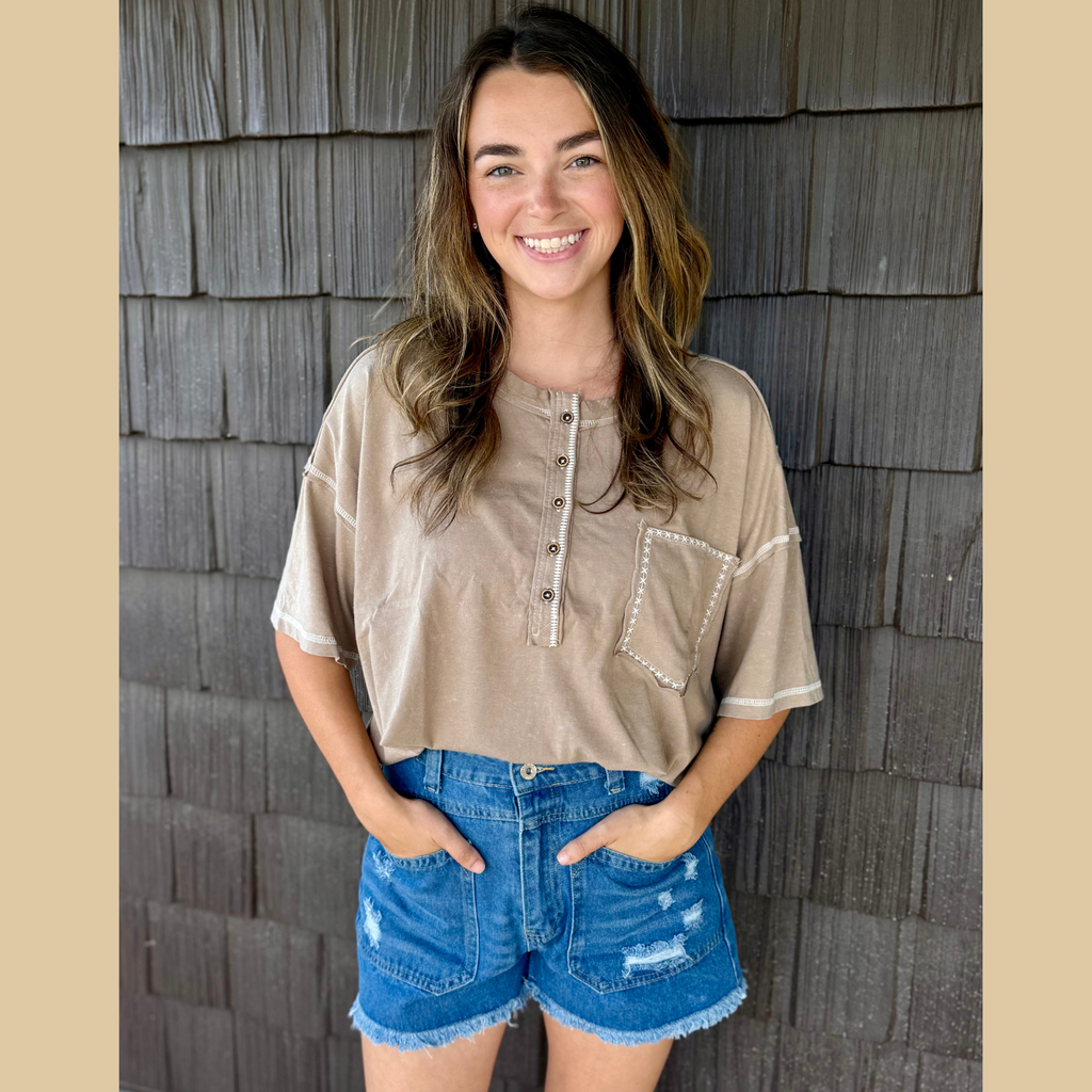 Desert Henley Top