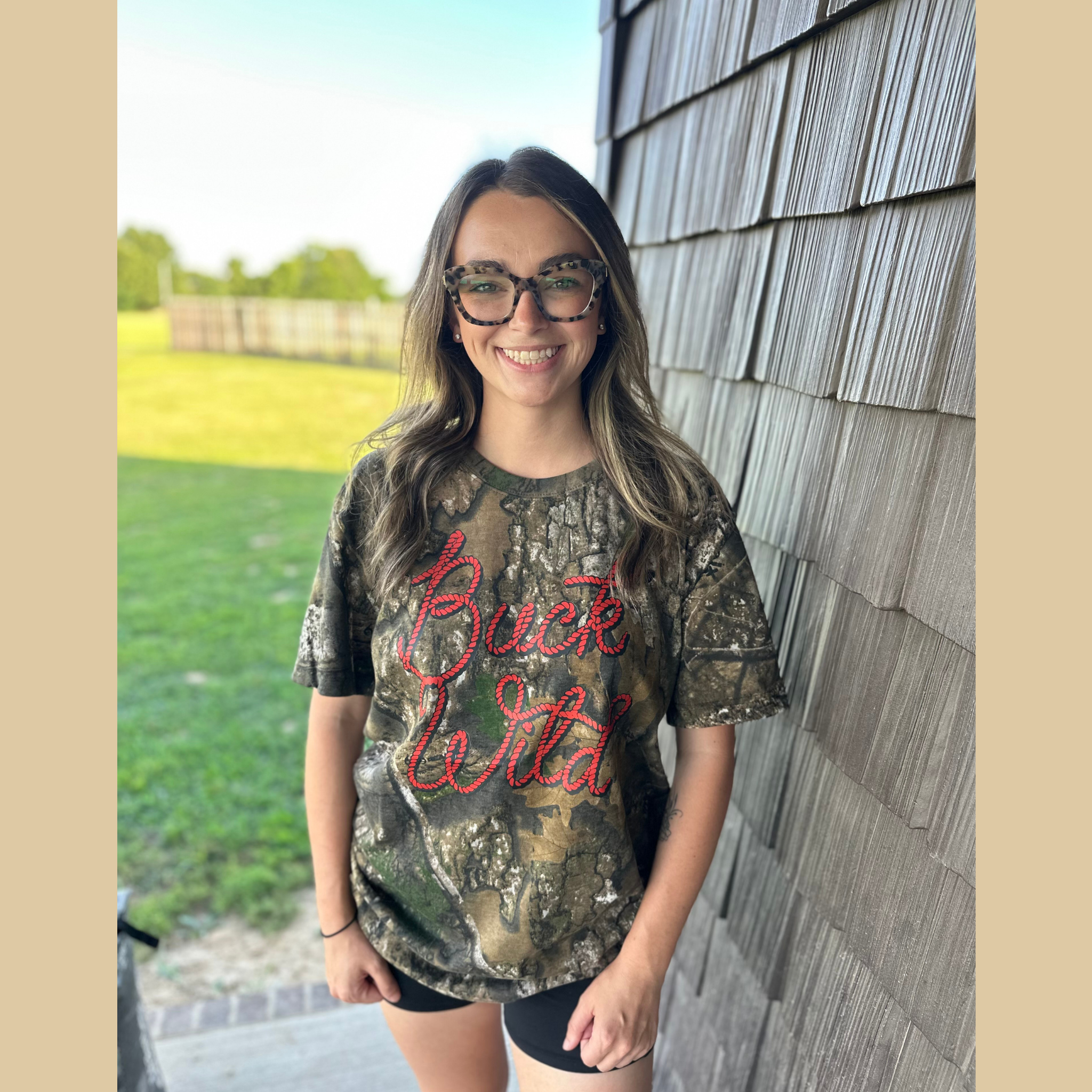 Buck Wild Camo Graphic Tee
