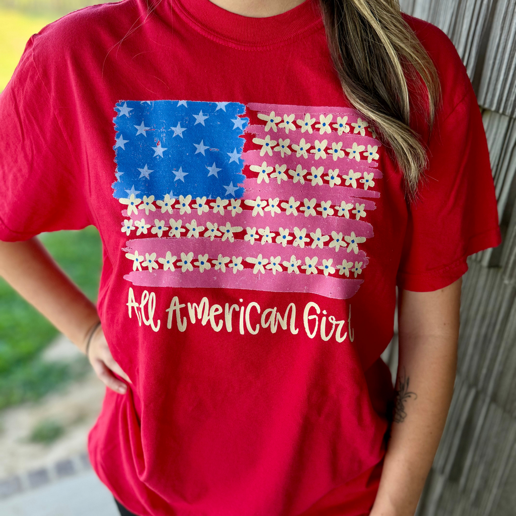 All American Girl Comfort Colors Tee