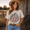 Colorful Pumpkin Bow Graphic Tee