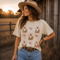 Jack-O-Lantern Bow Graphic Tee