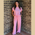 Pink Lemonade Wide Leg Set