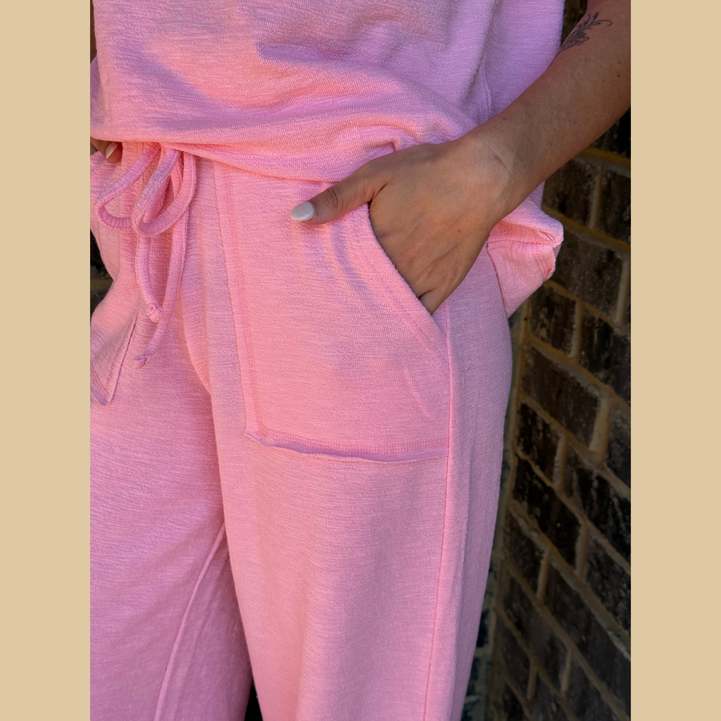 Pink Lemonade Wide Leg Set
