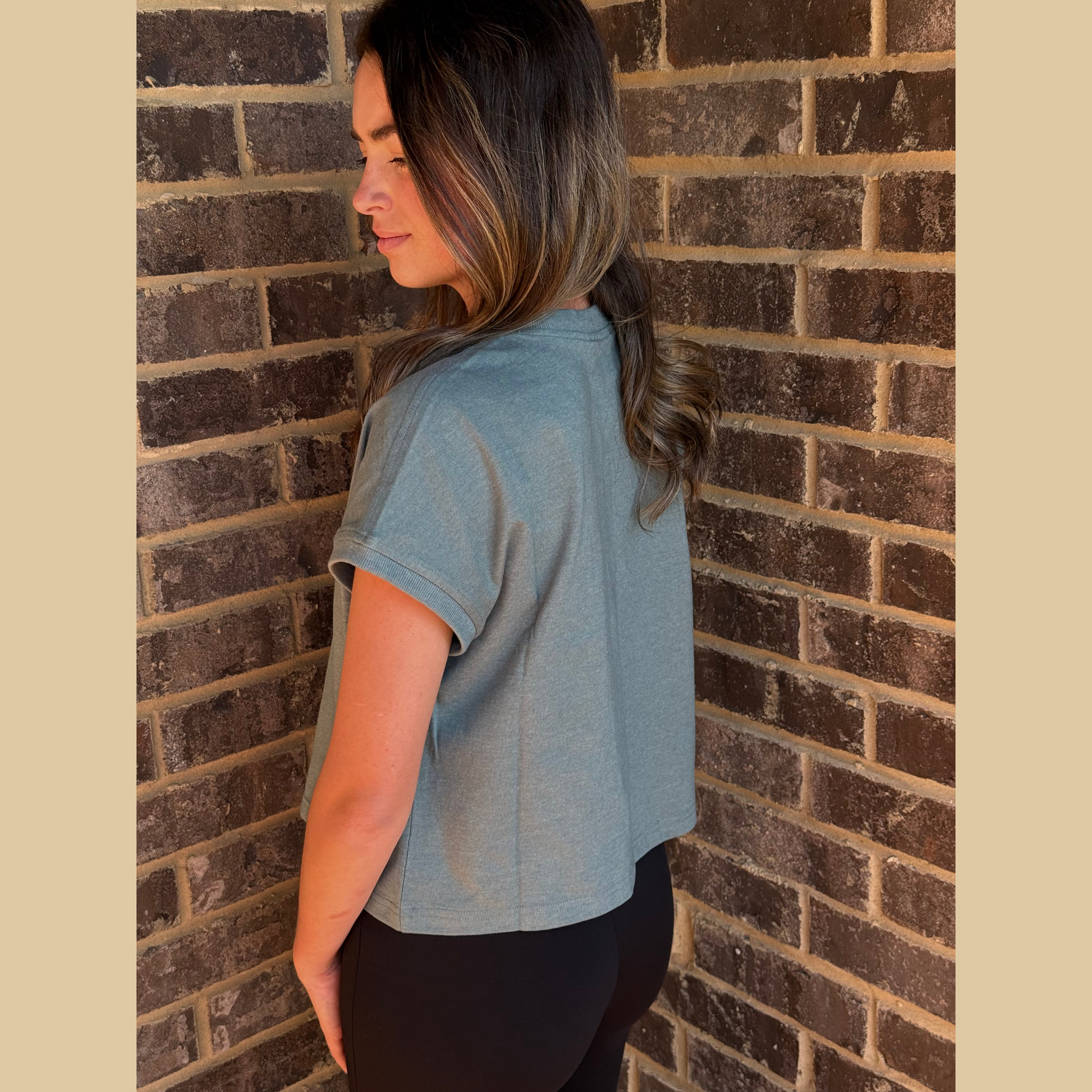 Jade Stone Crop Top