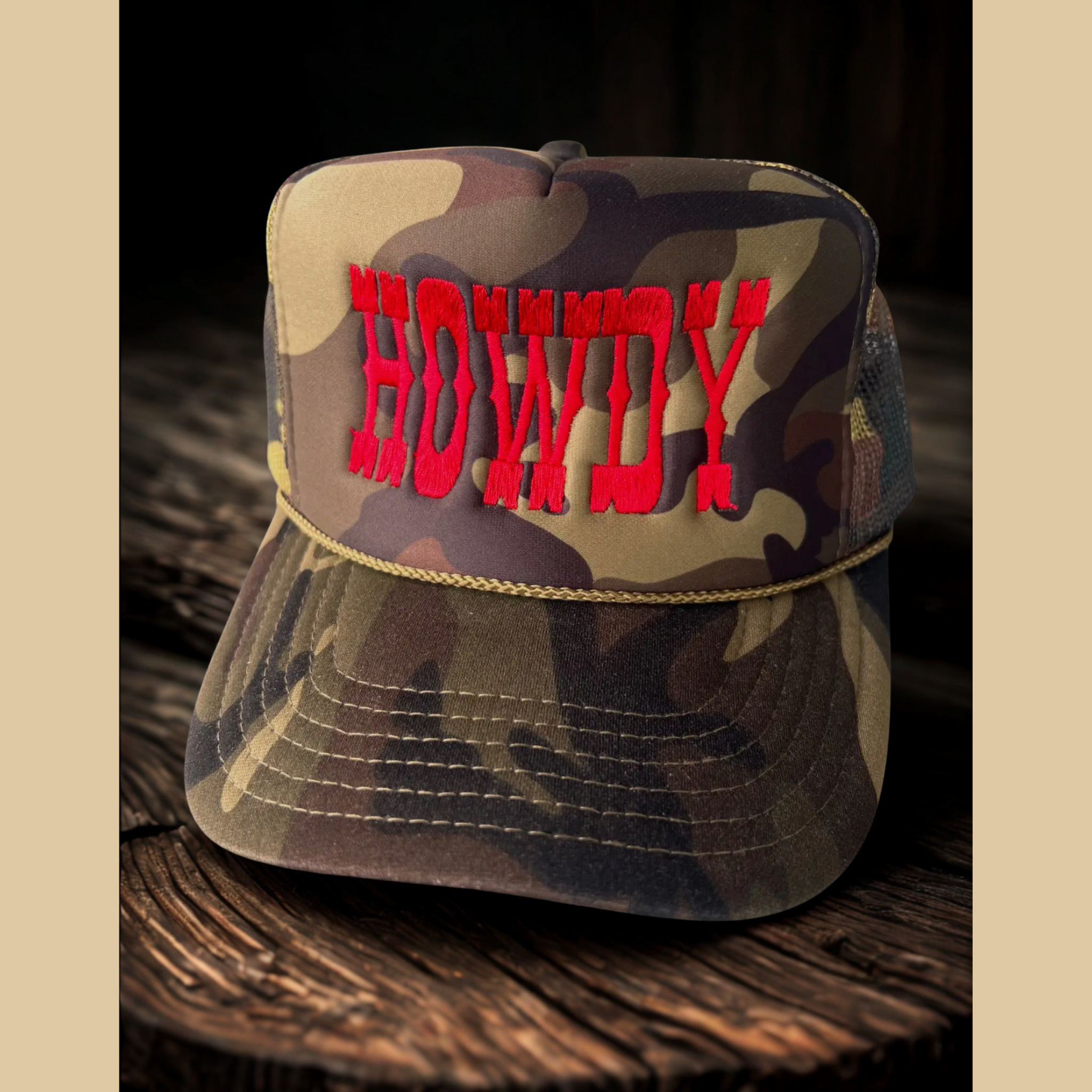 Howdy Camo Trucker Hat